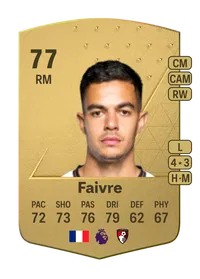 Romain Faivre Common 77 Overall Rating