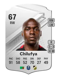 Edward Chilufya Rare 67 Overall Rating