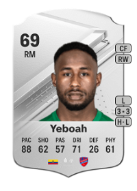 John Yeboah Rare 69 Overall Rating