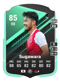 Yukinari Sugawara SQUAD FOUNDATIONS 85 Overall Rating