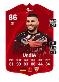 Deniz Undav POTM Bundesliga 86 Overall Rating