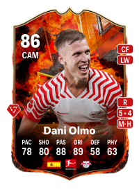 Dani Olmo FC Versus Fire 86 Overall Rating