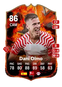 Dani Olmo FC Versus Fire 86 Overall Rating