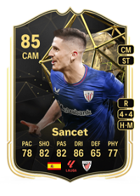 Sancet Team of the Week 85 Overall Rating