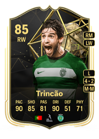 Trincão Team of the Week 85 Overall Rating