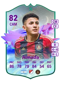 Thiago Almada In-Progress Future Stars Evolution 82 Overall Rating