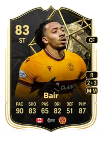 Theo Bair Team of the Week 83 Overall Rating