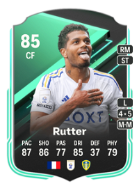 Georginio Rutter SQUAD FOUNDATIONS 85 Overall Rating