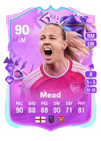 Beth Mead Ultimate Birthday 90 Overall Rating