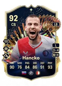 Dávid Hancko Team of the Season Plus 92 Overall Rating