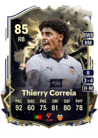 Thierry Correia Thunderstruck 85 Overall Rating