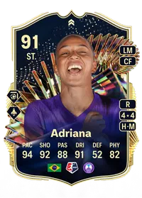 Adriana TOTS Live 91 Overall Rating