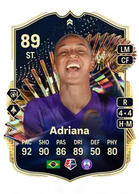 Adriana TOTS Live 89 Overall Rating