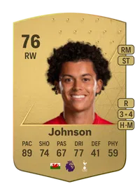 Brennan Johnson Common 76 Overall Rating