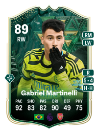 Gabriel Martinelli Winter Wildcards 89 Overall Rating