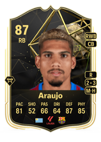 Ronald Araujo Team of the Week 87 Overall Rating