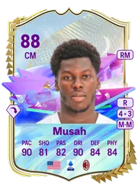 Yunus Musah Future Stars 88 Overall Rating