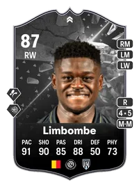 Bryan Limbombe SHOWDOWN 87 Overall Rating