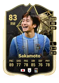 Tatsuhiro Sakamoto Team of the Week 83 Overall Rating