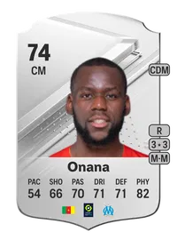 Jean Onana Rare 74 Overall Rating