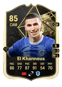 Bilal El Khannous Team of the Week 85 Overall Rating