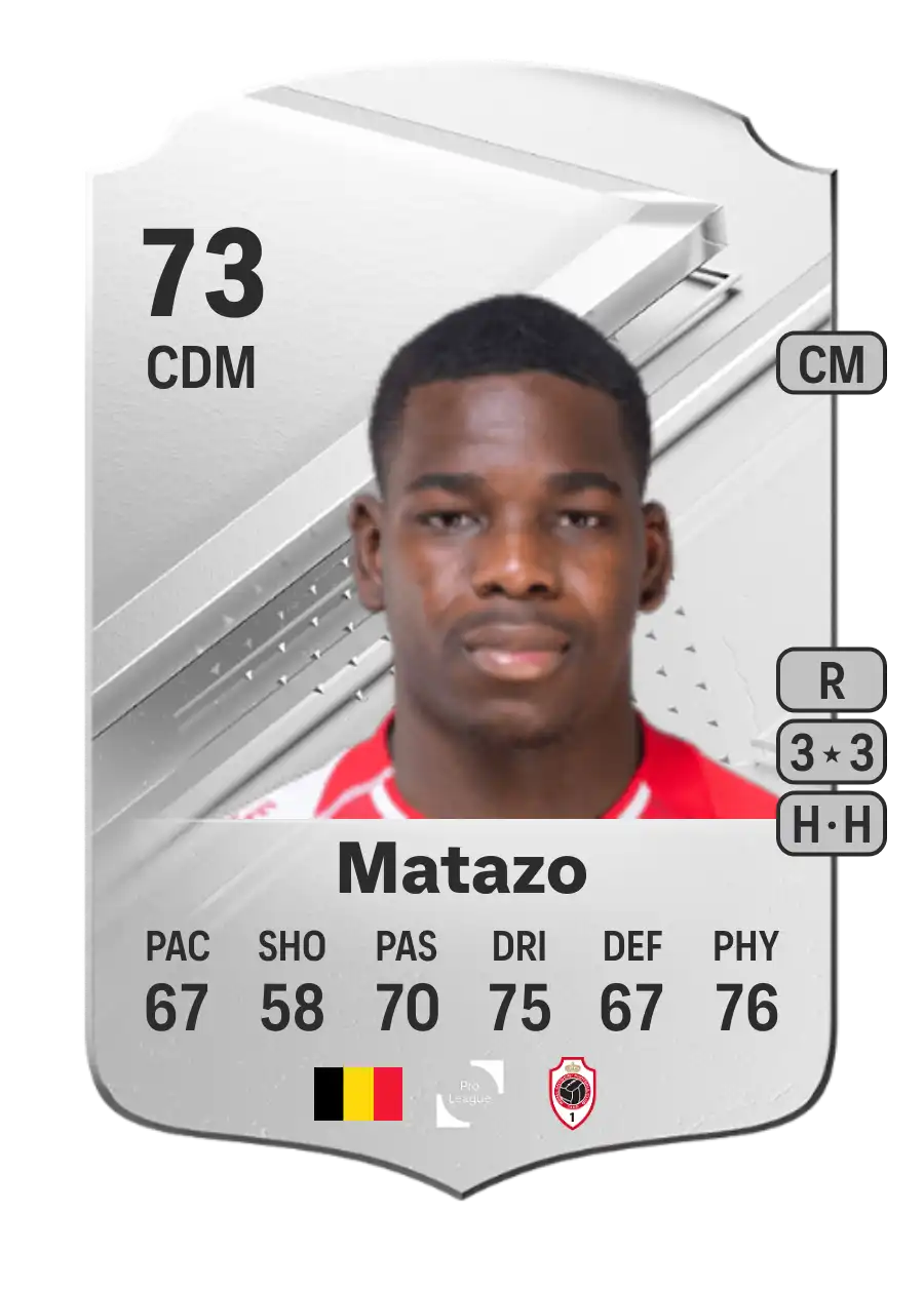 Eliot Matazo Rare 73 Overall Rating