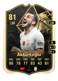 Kerem Aktürkoğlu Team of the Week 81 Overall Rating