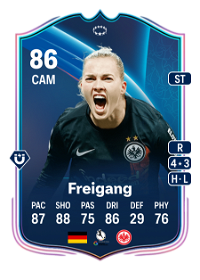 Laura Freigang UWCL Road to the Knockouts 86 Overall Rating
