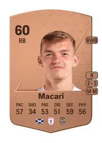 Lewis Macari Common 60 Overall Rating