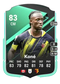 Ismaël Koné SQUAD FOUNDATIONS 83 Overall Rating