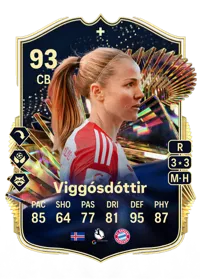 Glódís Perla Viggósdóttir Team of the Season Plus 93 Overall Rating