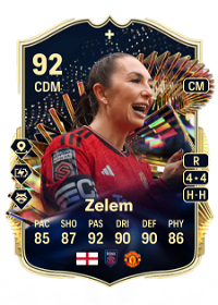 Katie Zelem Team of the Season Plus 92 Overall Rating