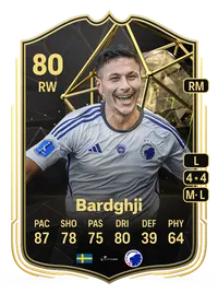 Roony Bardghji Team of the Week 80 Overall Rating