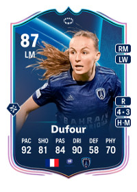 Julie Dufour UWCL Road to the Knockouts 87 Overall Rating