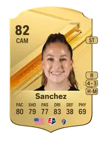 Ashley Sanchez Rare 82 Overall Rating