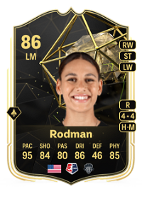Trinity Rodman Team of the Week 86 Overall Rating