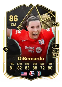 Vanessa DiBernardo Team of the Week 86 Overall Rating