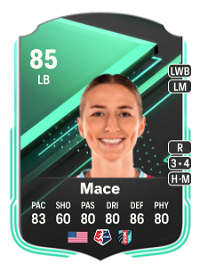 Hailie Mace SQUAD FOUNDATIONS 85 Overall Rating