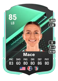 Hailie Mace SQUAD FOUNDATIONS 85 Overall Rating