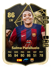 Salma Paralluelo Team of the Week 86 Overall Rating
