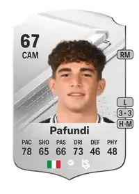 Simone Pafundi Rare 67 Overall Rating