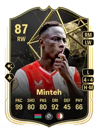 Yankuba Minteh Team of the Week 87 Overall Rating