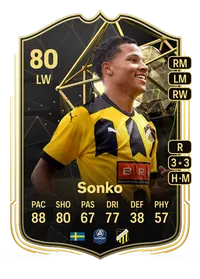 Momodou Lamin Sonko Team of the Week 80 Overall Rating