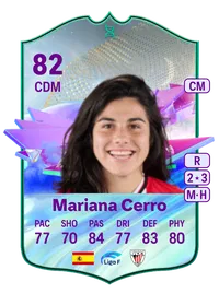 Mariana Cerro In-Progress Future Stars Evolution 82 Overall Rating