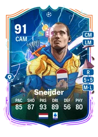 Wesley Sneijder UEFA Heroes (Mens) 91 Overall Rating