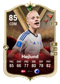Oscar Højlund Ultimate Dynasties 85 Overall Rating