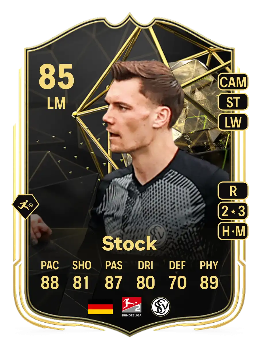Paul Stock Team of the Week 85 Overall Rating