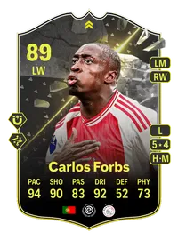 Carlos Forbs Showdown Plus 89 Overall Rating