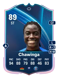 Tabitha Chawinga UWCL Road to the Knockouts 89 Overall Rating