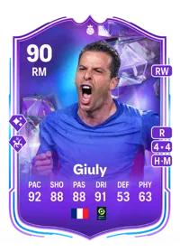 Ludovic Giuly Fantasy FC Hero 90 Overall Rating